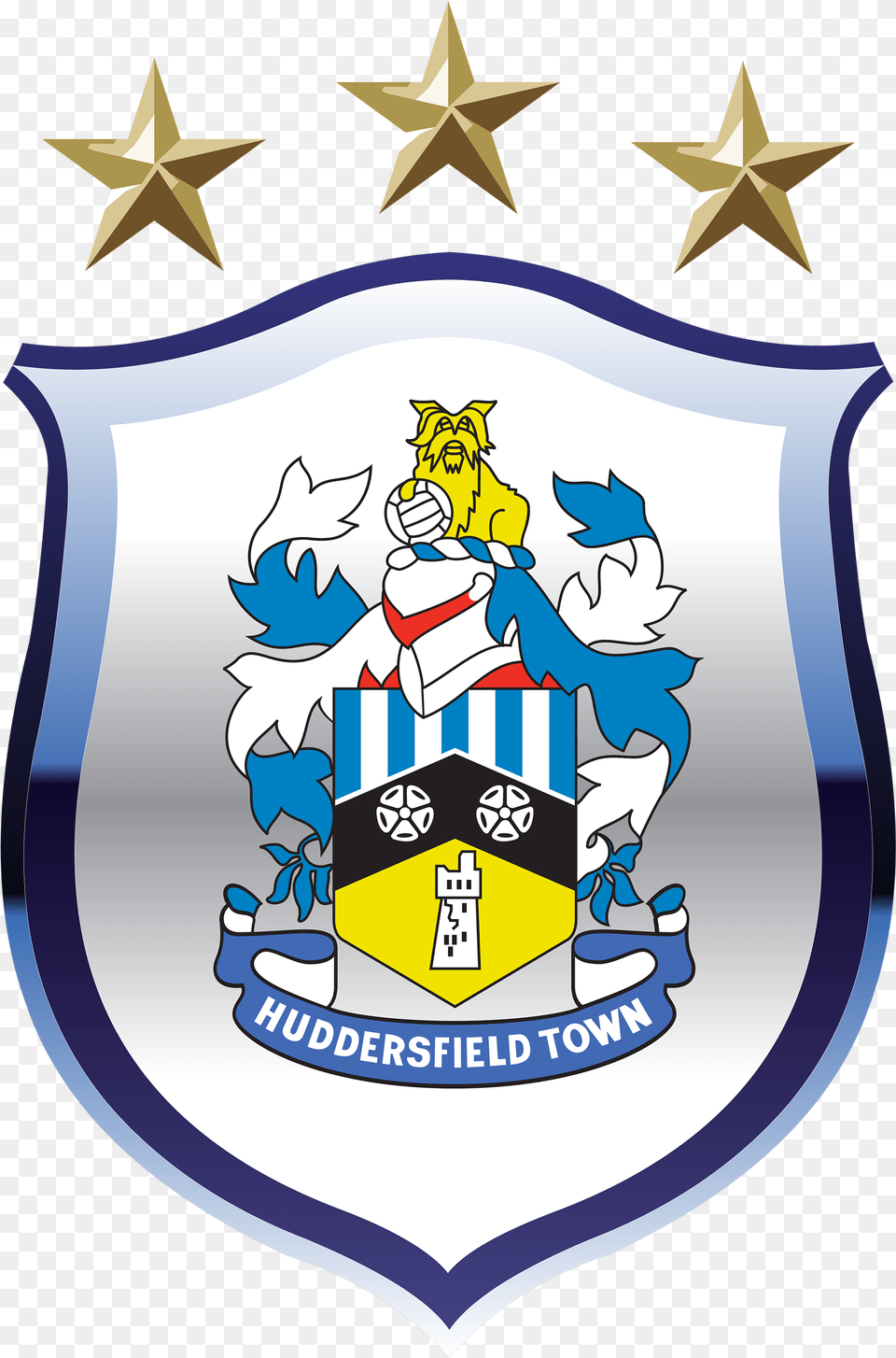 Huddersfield Town Afc Logo Football Logos Huddersfield Town Logo, Symbol, Armor, Person Free Png Download