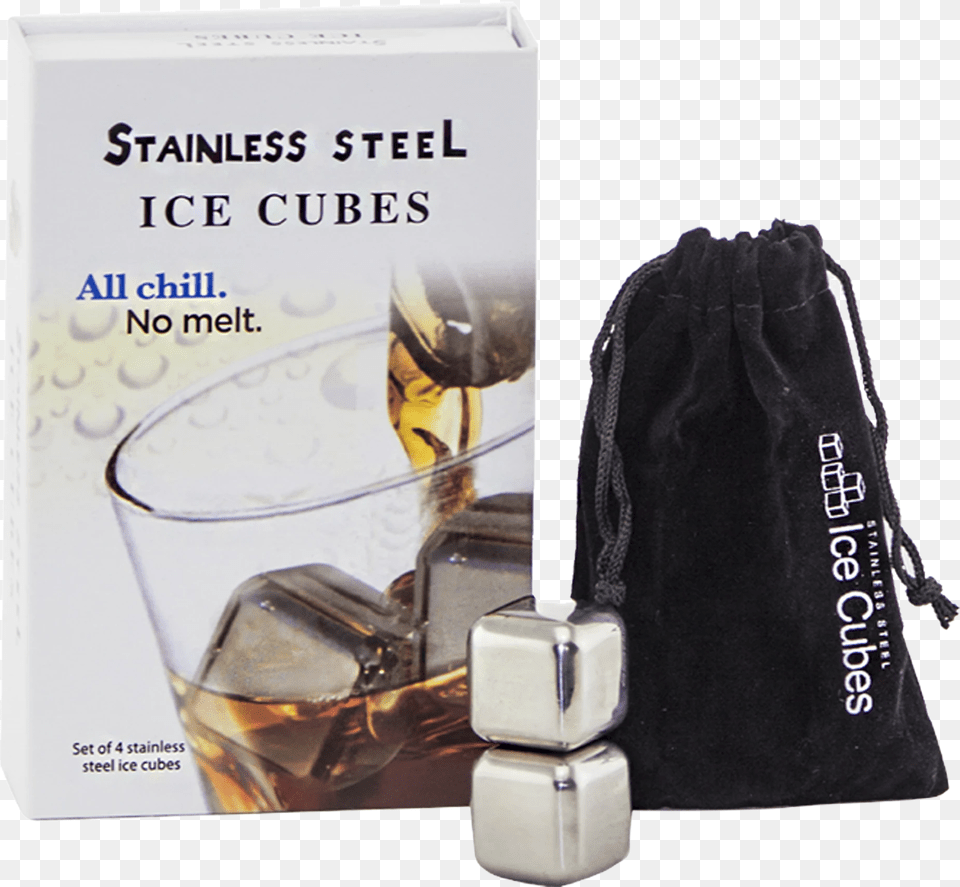Hudson Cole Stainless Steel Ice Cubes Bag, Bottle, Alcohol, Beverage, Liquor Free Png
