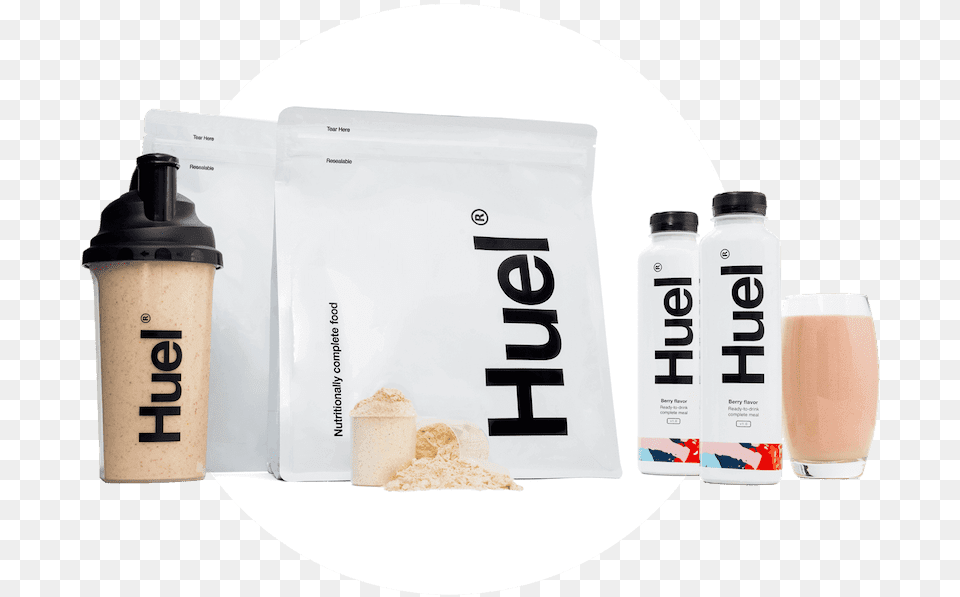 Huel, Bottle, Shaker, Powder, Cream Free Transparent Png