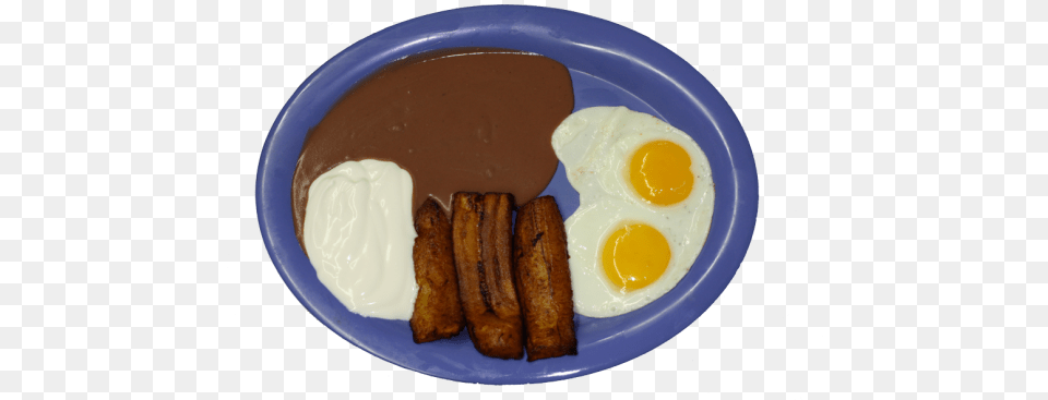 Huevos Con Frijol, Plate, Food, Meal, Egg Free Png Download