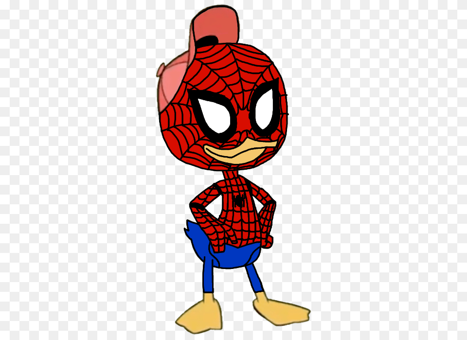 Huey As Spider Manpeter Parker, Person, Cartoon Free Png Download