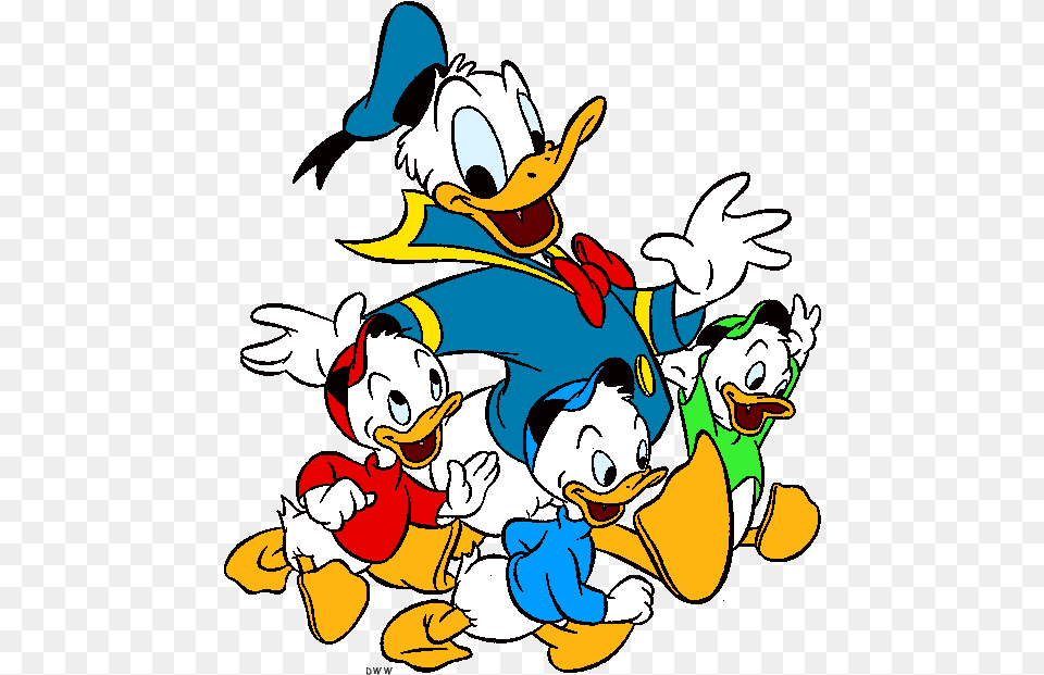Huey Dewey And Louie And Donald Duck, Cartoon, Baby, Person Free Png Download