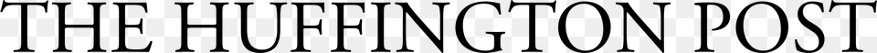 Huffington Post Logo Black And White, Gray Png Image