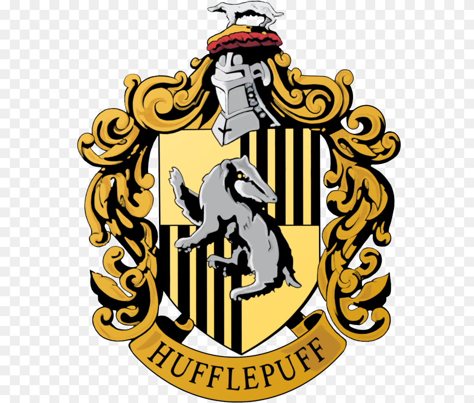 Hufflepuff Crest Harry Potter Banner Harry Potter Hufflepuff House, Emblem, Logo, Symbol, Badge Free Transparent Png