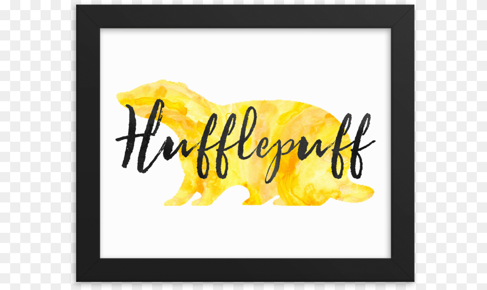 Hufflepuff Hogwarts House Pride Art Print Hogwarts School Of Witchcraft And Wizardry, Text, Handwriting, Blackboard Png Image
