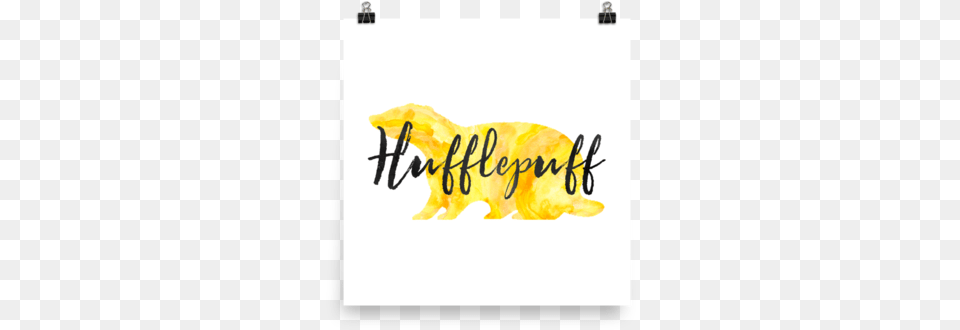 Hufflepuff Hogwarts House Pride Art Print Meerkat, Text Free Png Download