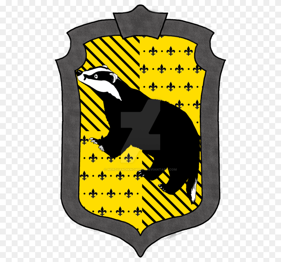 Hufflepuff House Crest, Armor, Animal, Bird, Shield Png Image