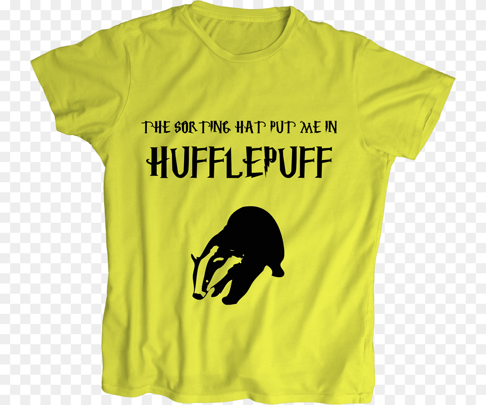Hufflepuff Hufflepuff T Shirt, Clothing, T-shirt, Animal, Canine Png Image