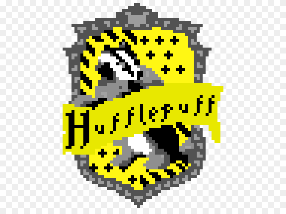 Hufflepuff Pixel Art Maker, Logo, Sticker, Qr Code Free Png