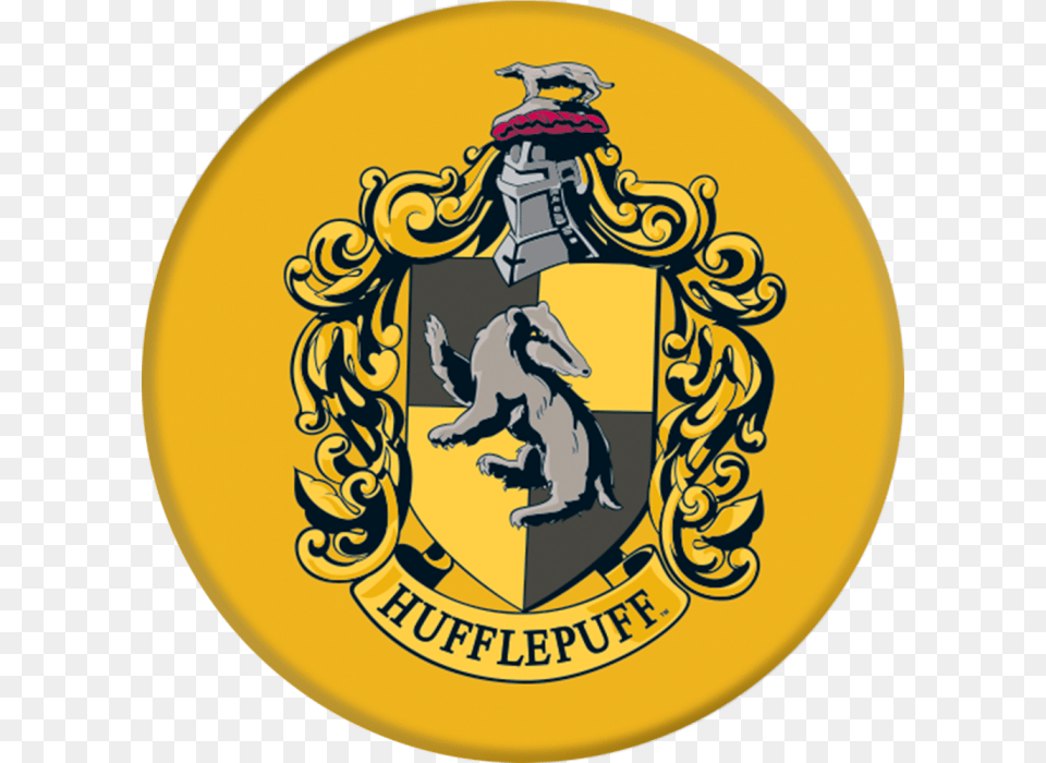 Hufflepuff Vector Clipart Harry Potter Hufflepuff Popsocket, Badge, Logo, Symbol, Emblem Png Image