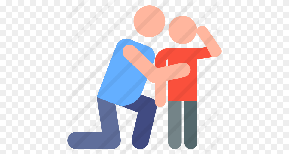 Hug, Kneeling, Person, Clothing, Pants Png Image