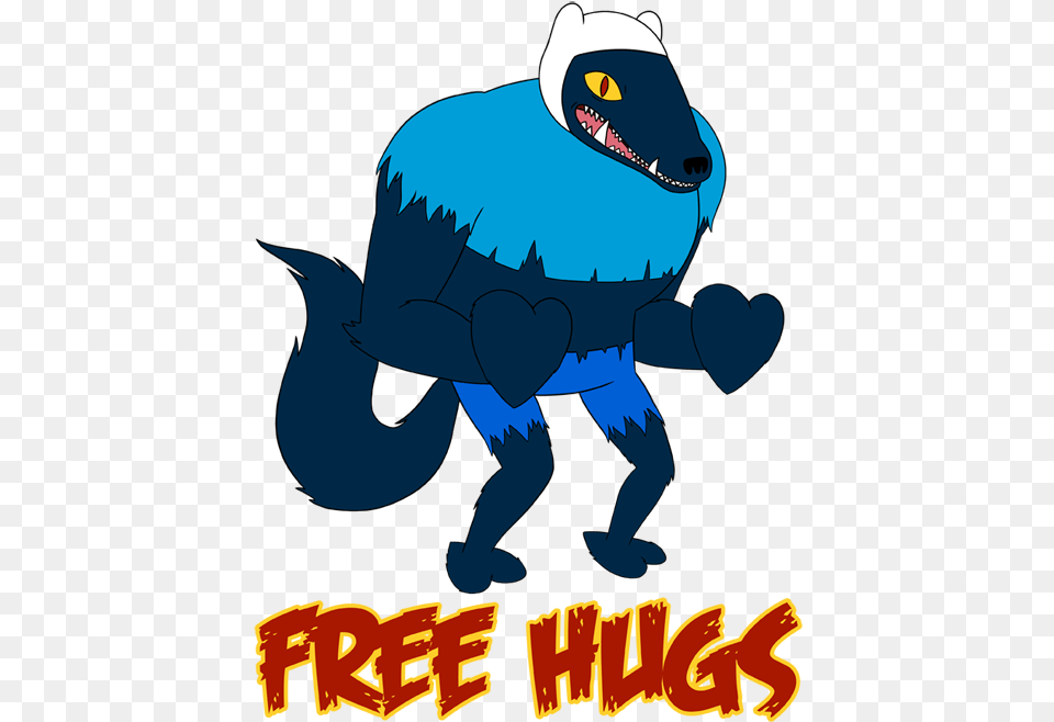 Hug Wolf Adventure Time Hug Wolf Finn, Animal, Bear, Mammal, Wildlife Free Png Download