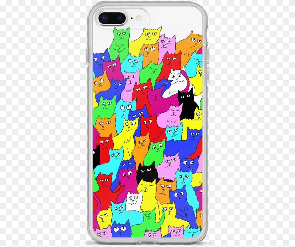 Huge Cat30at300 Mockup Case On Phone Iphone 7, Electronics, Mobile Phone, Pet, Mammal Png