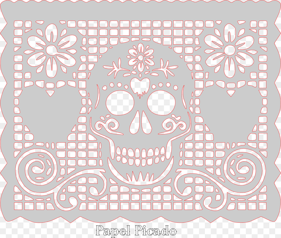 Huge Freebie Molde Papel Picado Para Da De Muertos, Stencil, Face, Head, Person Png Image