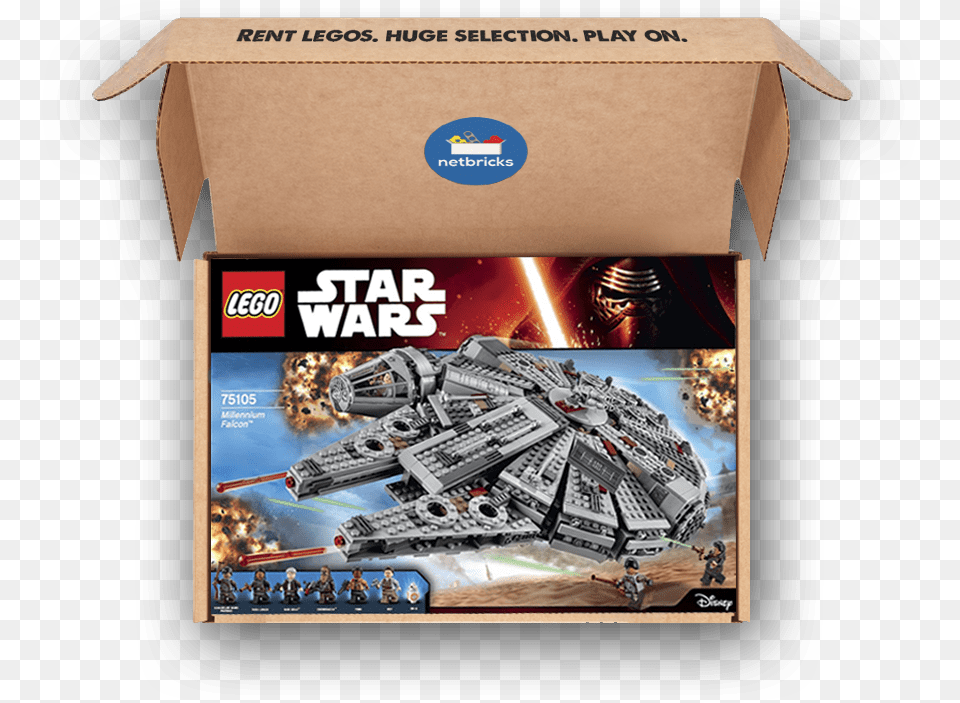 Huge Selection Lego Star Wars Millennium Falcon, Box, Cardboard, Carton, Person Png Image