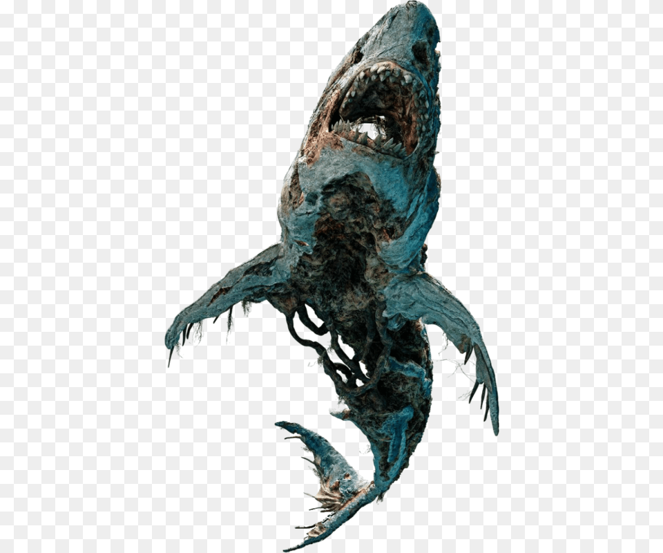 Huge Undead Unaligned Shark Man On Pirates Of Caribbean, Animal, Dinosaur, Reptile Free Png Download