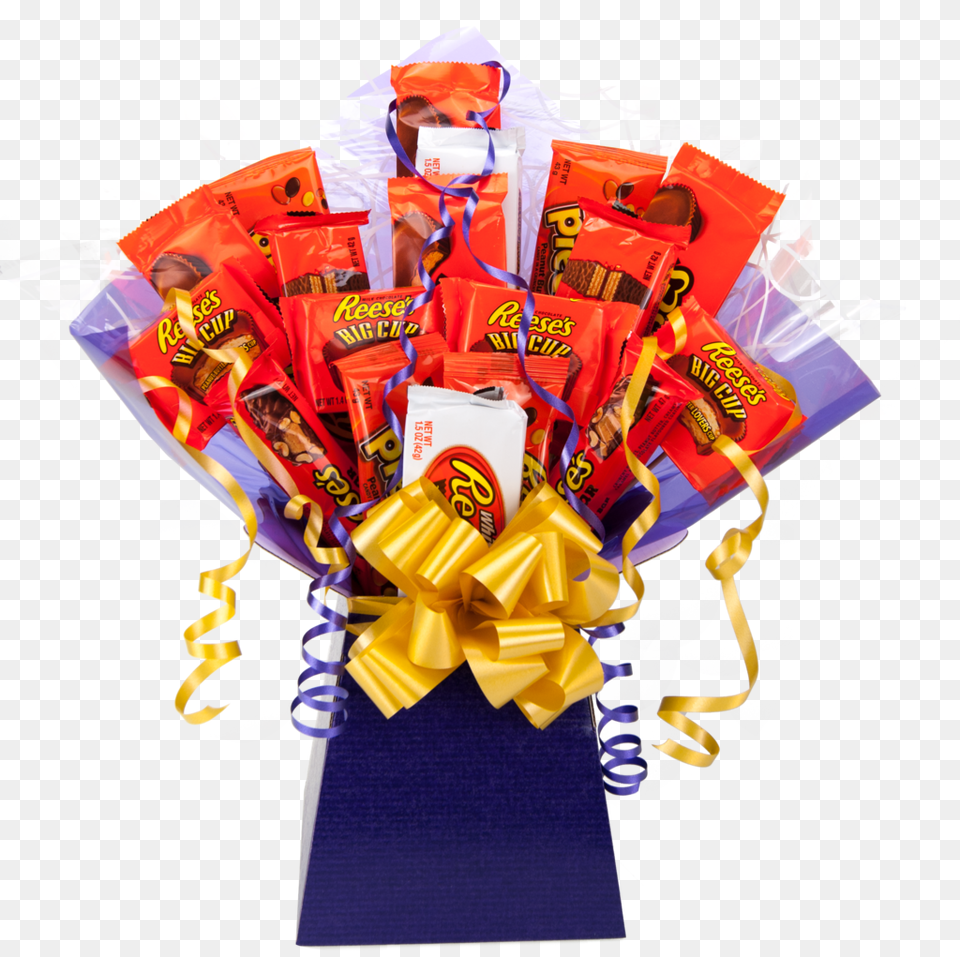 Huge Xl 18 Piece American Chocolate Bouquet Reeses Chocolate Bouquet, Food, Sweets, Candy Free Transparent Png