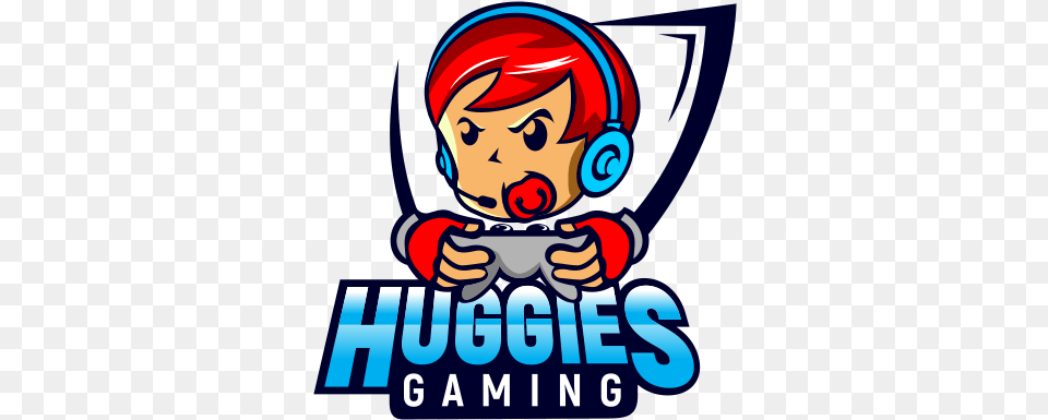 Huggies Gaming Logo Design Clip Art, Face, Head, Person, Baby Free Png