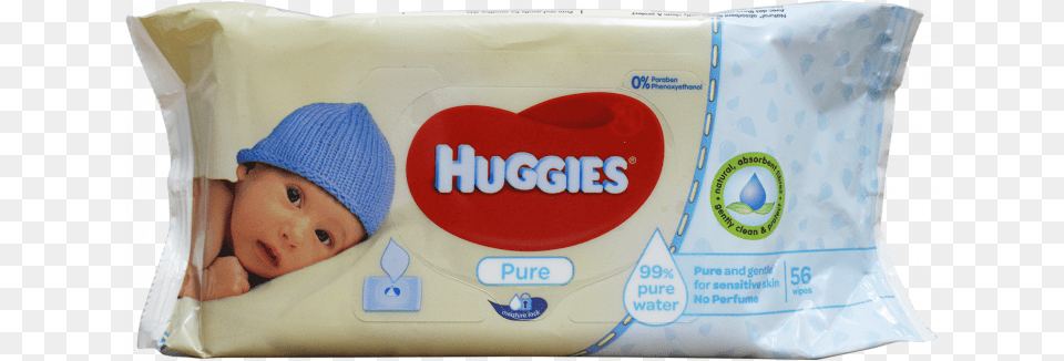 Huggies Pure Baby Wipes 56 S Huggies Pure Wet Wipes, Clothing, Hat, Cushion, Home Decor Png