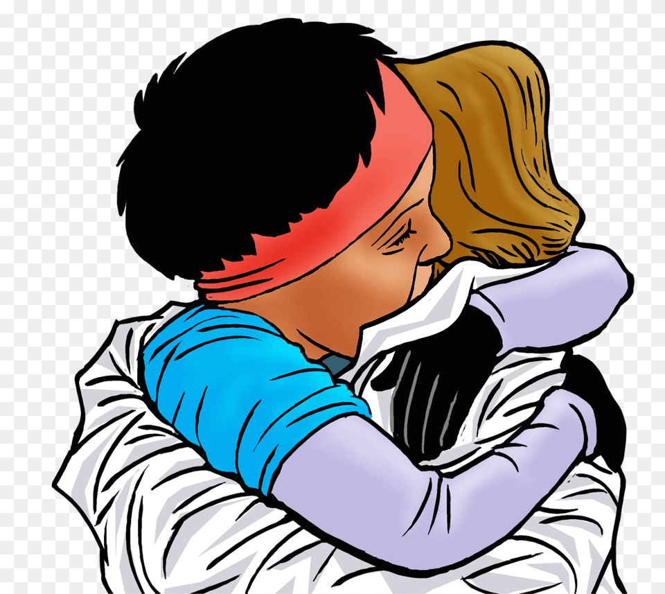 Hugging Clipart Big Hug, Adult, Male, Man, Person Free Png