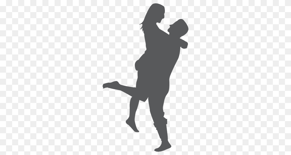 Hugging Couple Silhouette, Dancing, Leisure Activities, Person, Dance Pose Free Png