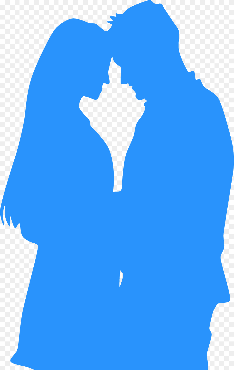 Hugging Couple Silhouette, Land, Nature, Outdoors, Chart Png Image