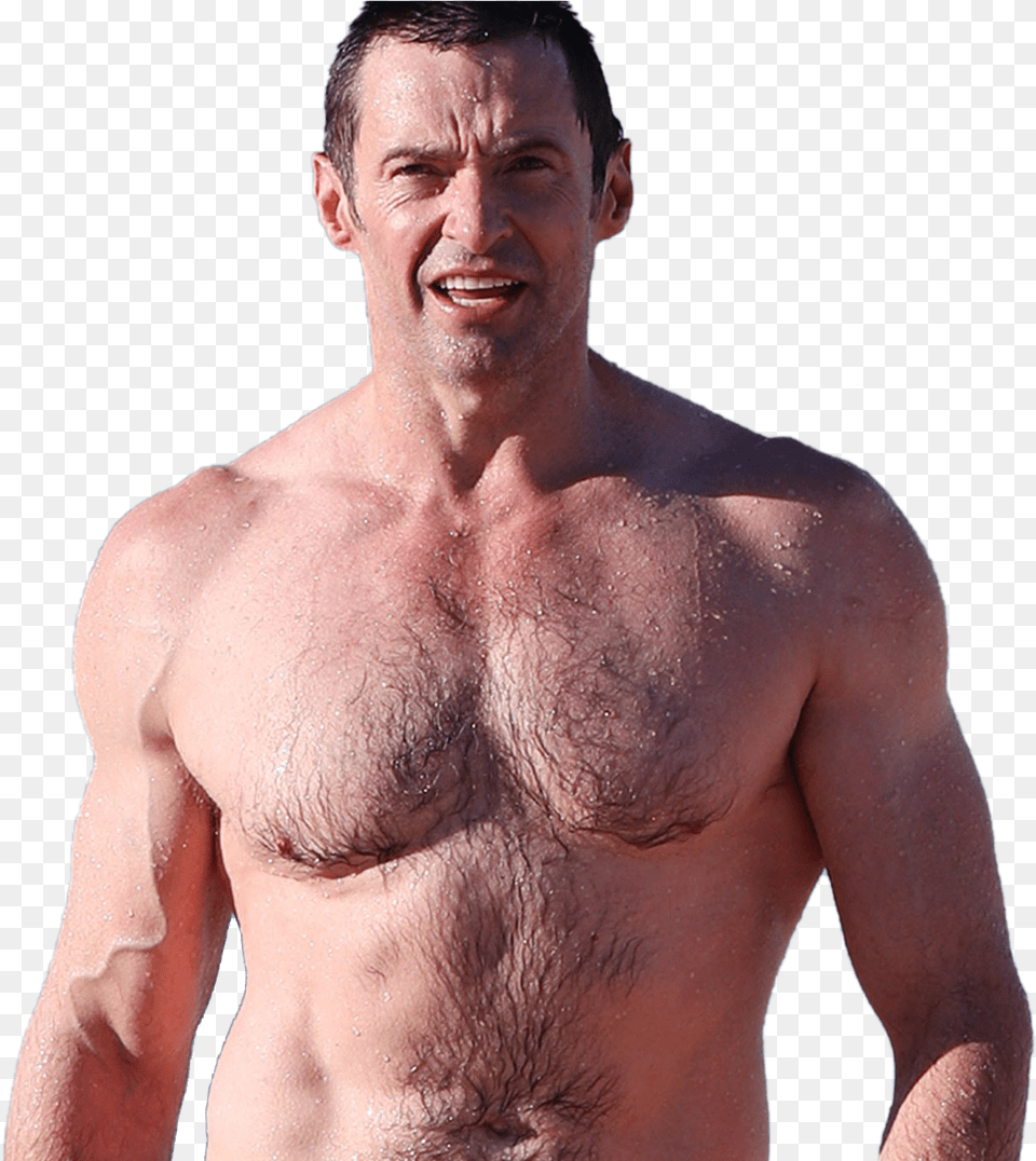 Hugh Jackman Beach Body With Hair, Adult, Person, Man, Male Free Png Download
