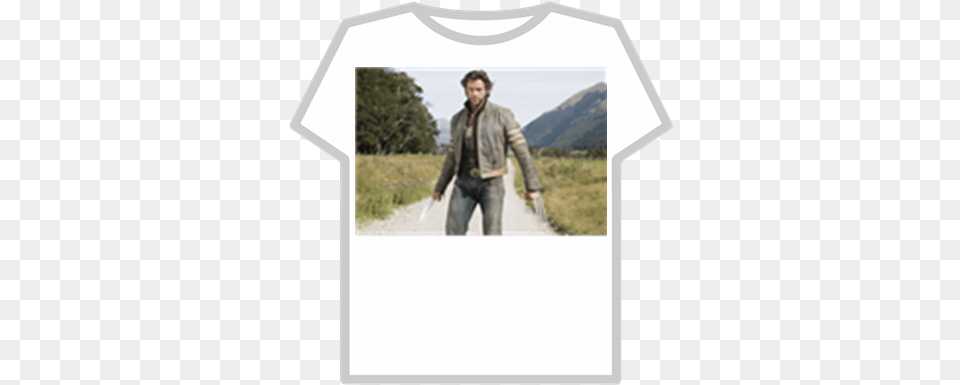 Hugh Jackman Roblox Wolverine In Plaid Shirt, Walking, Clothing, Coat, Jacket Free Png