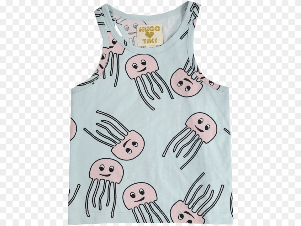 Hugo Loves Tiki Tank Top Jellyfish Hugo Loves Tiki Jellyfish, Clothing, Tank Top, Person, Dress Png Image