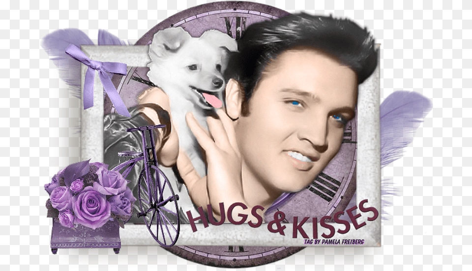 Hugs And Kisses Photo Doggyandmeelvis Poster, Purple, Husky, Animal, Mammal Free Png Download