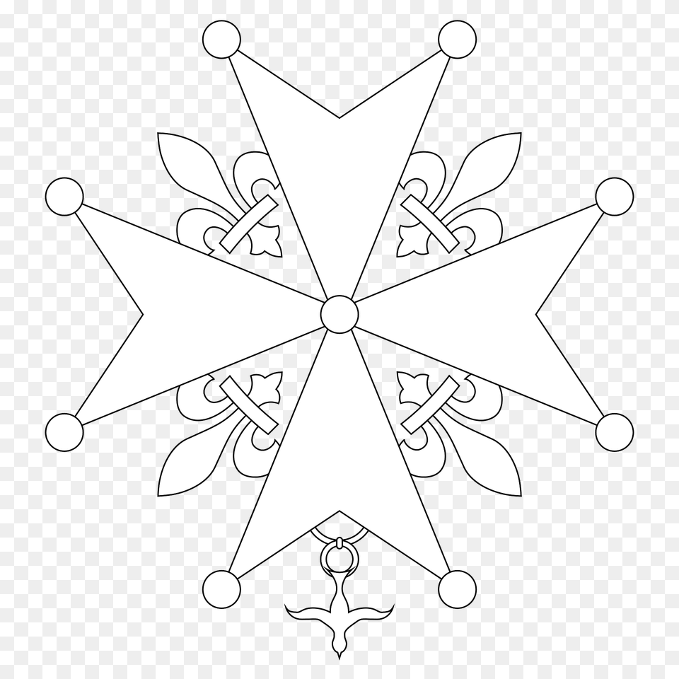 Huguenot Cross Clipart, Symbol, Star Symbol Free Png