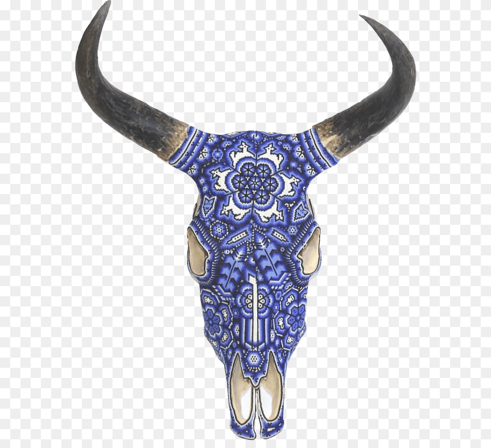 Huichol Arte Mxico Bull Bull, Animal, Mammal, Longhorn, Livestock Free Png Download