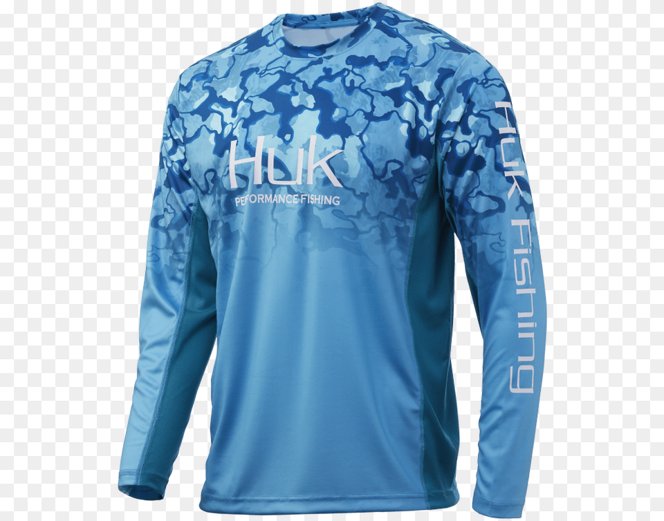 Huk Icon Camo Fade North Drop 3x Large Fishing Shirt, Clothing, Long Sleeve, Sleeve, Coat Png Image