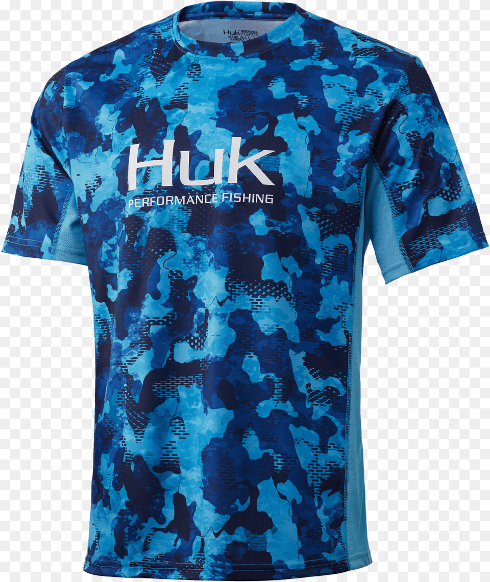 Huk Icon X Refraction Short Sleeve Shirt Short Sleeve Free Transparent Png