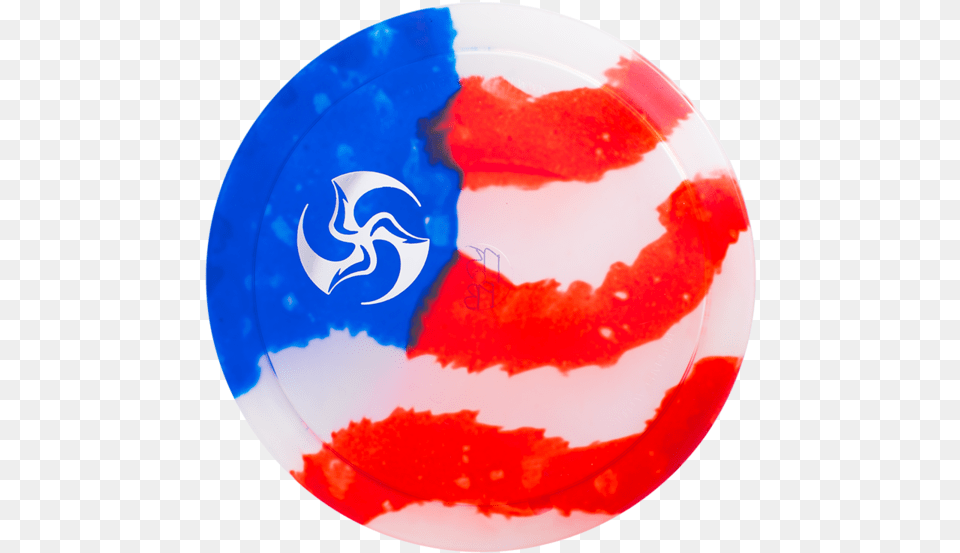 Huk Lab Stamped Flag Dyed Champion Firebird Sphere, Toy, Frisbee Free Png