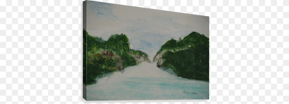 Huka Falls N Painting, Art, Sea, Outdoors, Nature Free Png