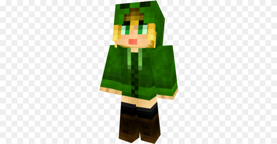 Hukupng Minecraft Skin Creeper Hoodie Girl, Clothing, Coat, Fashion, Person Free Png