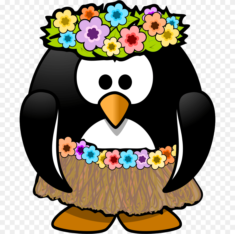 Hula Clipart, Animal, Bird, Flower, Plant Png Image