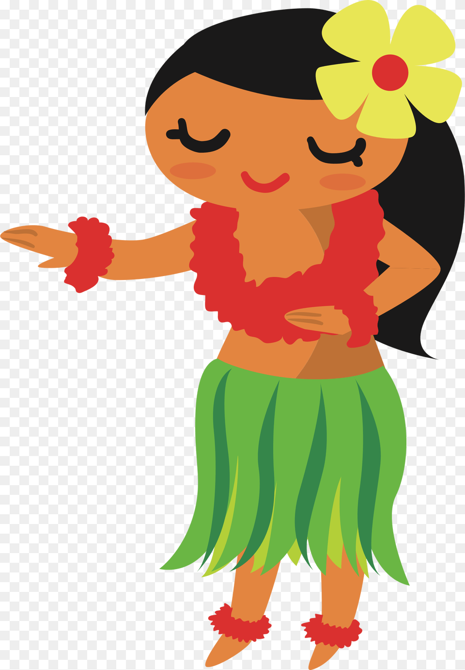 Hula Dancer Clipart, Baby, Person, Toy, Flower Free Png