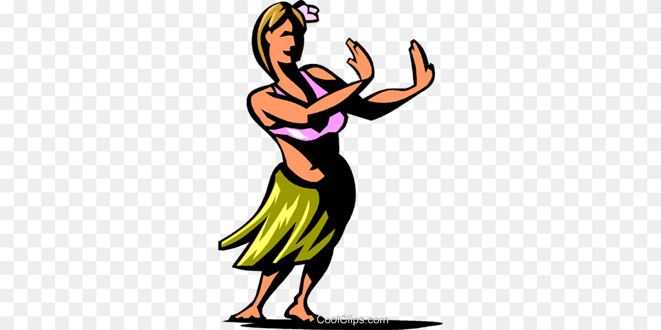 Hula Dancer Royalty Vector Clip Art Illustration, Adult, Person, Woman, Female Free Transparent Png