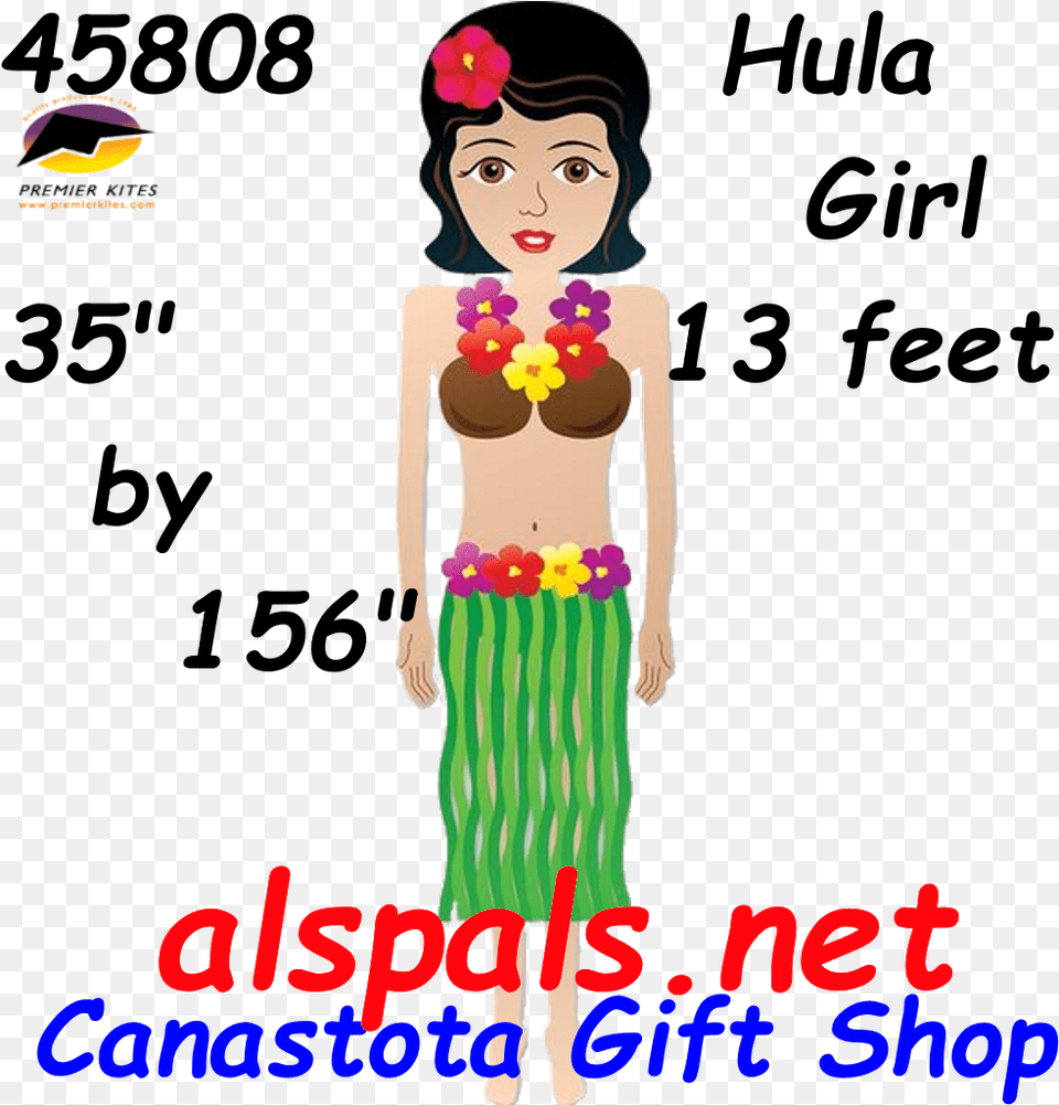 Hula Girl Premier Kites, Flower, Flower Arrangement, Plant, Accessories Free Transparent Png