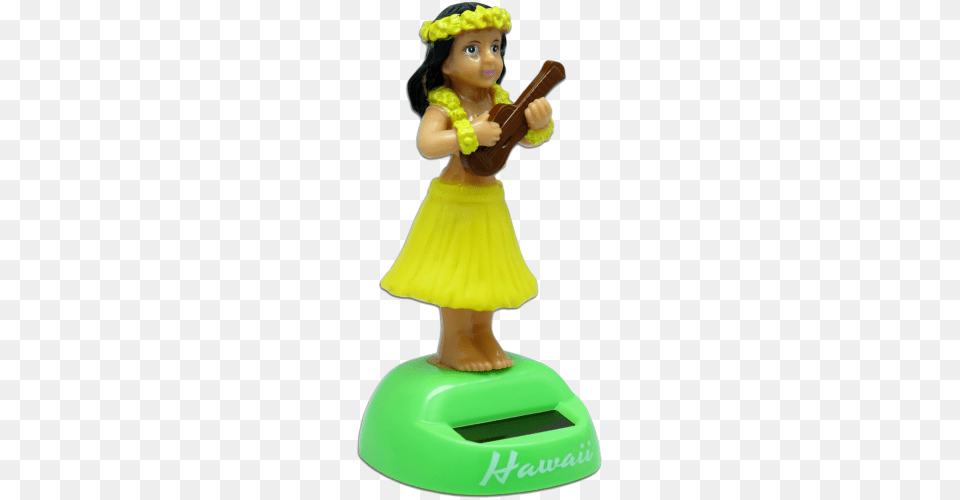 Hula Girl Ukulele, Figurine, Child, Female, Person Free Png Download