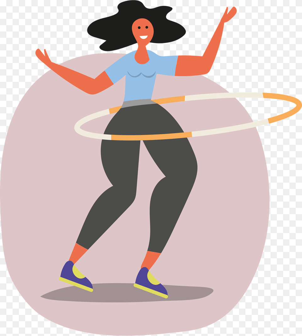 Hula Hoop Clipart, Person, Toy, Clothing, Footwear Png Image