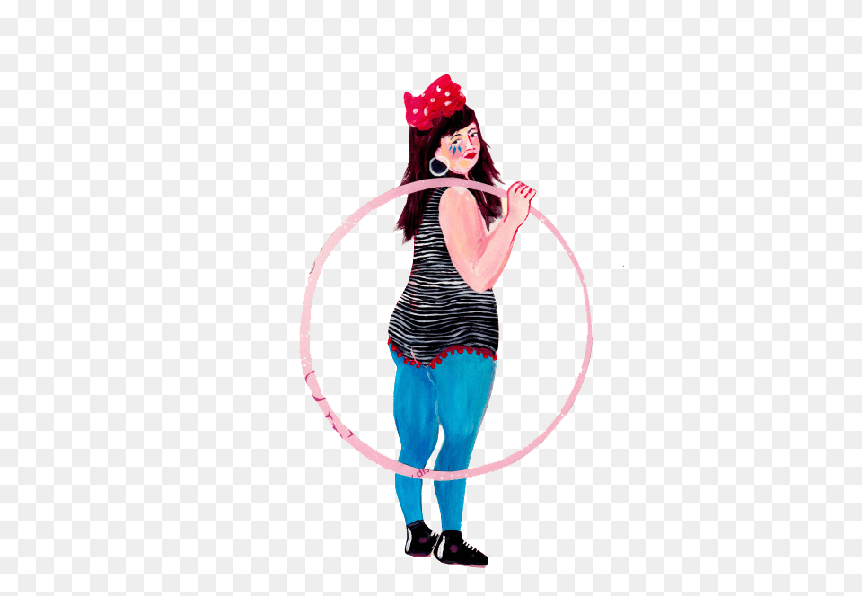 Hula Hoop Hooping Illustration Girl, Adult, Female, Person, Woman Png Image