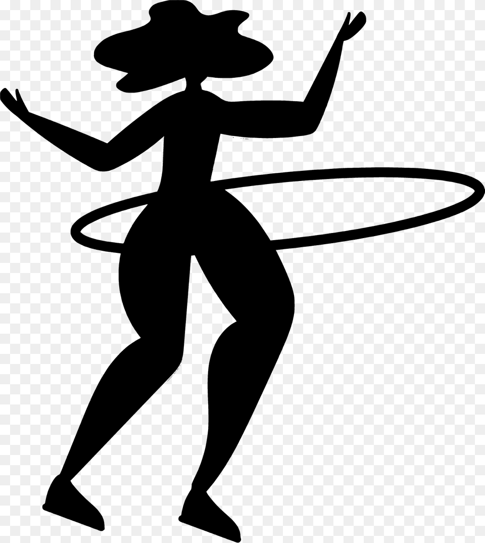 Hula Hoop Silhouette, Clothing, Hat, Person, Toy Png Image