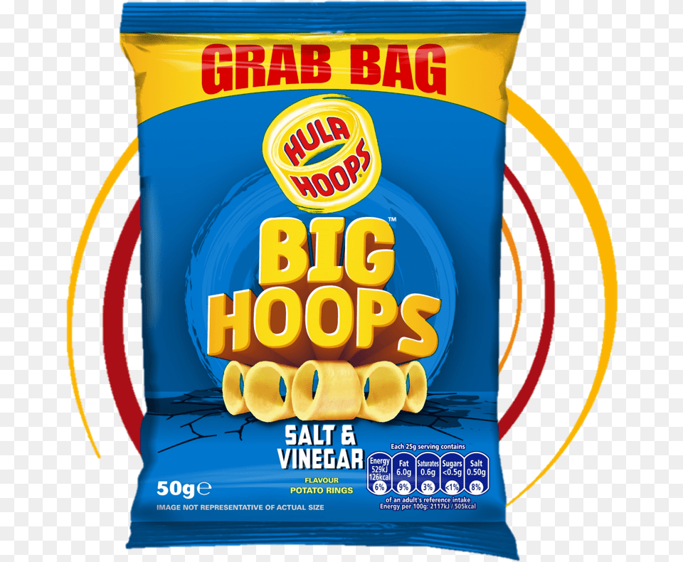 Hula Hoops Big Hoops Salt And Vinegar, Food, Snack, Can, Tin Free Png Download