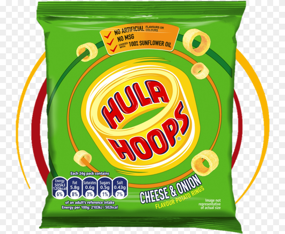 Hula Hoops Cheese And Onion, Gum, Can, Tin Free Png