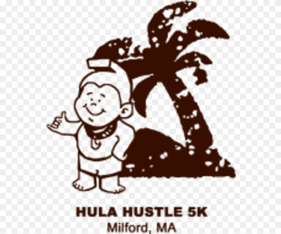 Hula Hustle 5k Team Challenge And Menehune Mile Cartoon, Person, Advertisement, Poster Png Image