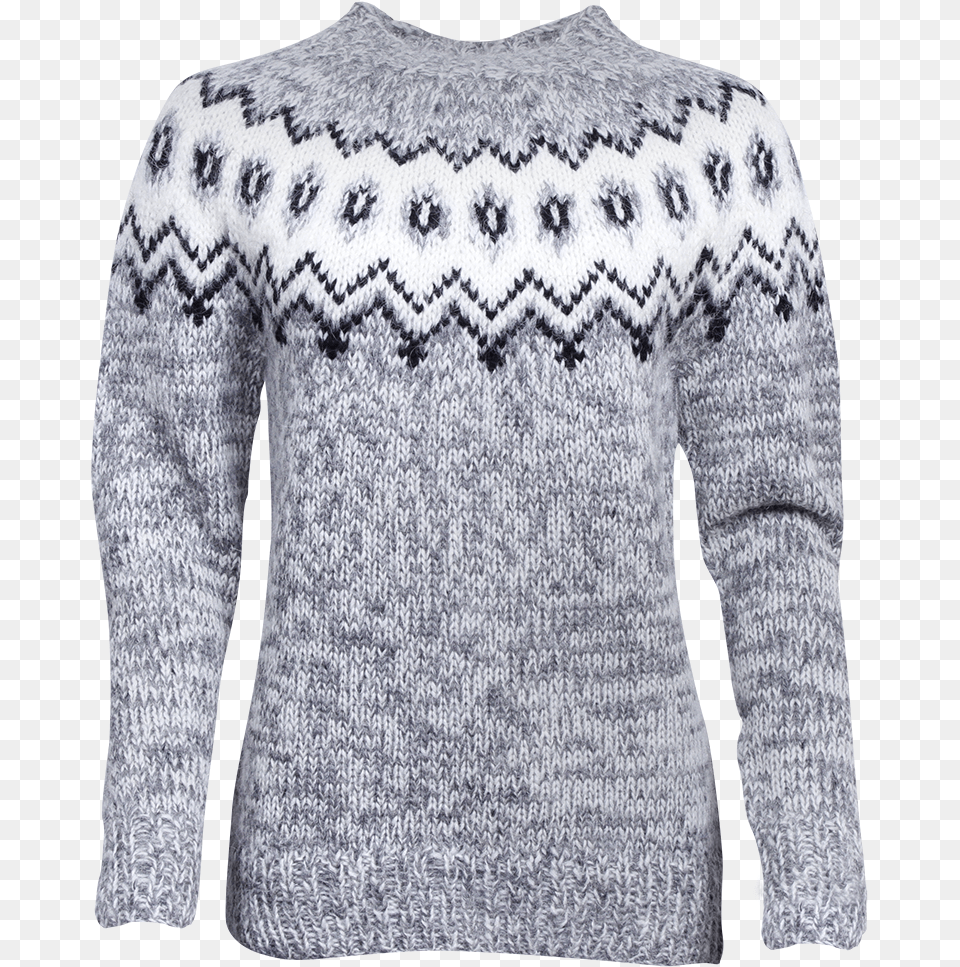 Hulda Icelandic Wool Jumper Handmade Sweater, Clothing, Knitwear, Coat Png Image