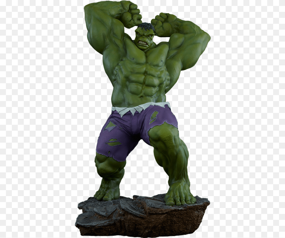 Hulk 24quot Statue Hulk Statue By Sideshow, Body Part, Person, Torso, Figurine Free Png